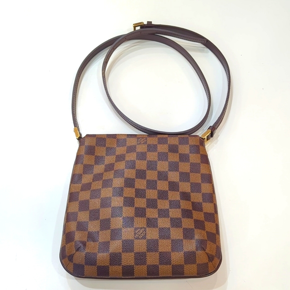 ✨ LOUIS VUITTON Musette Salsa Damier Ebene Crossbody Bag - Picture 7 of 15